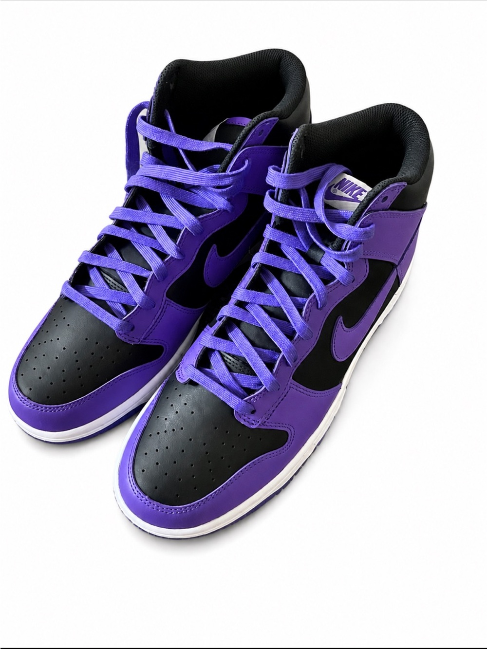 Nike Men's High-Top Sneakers in Purple and Black